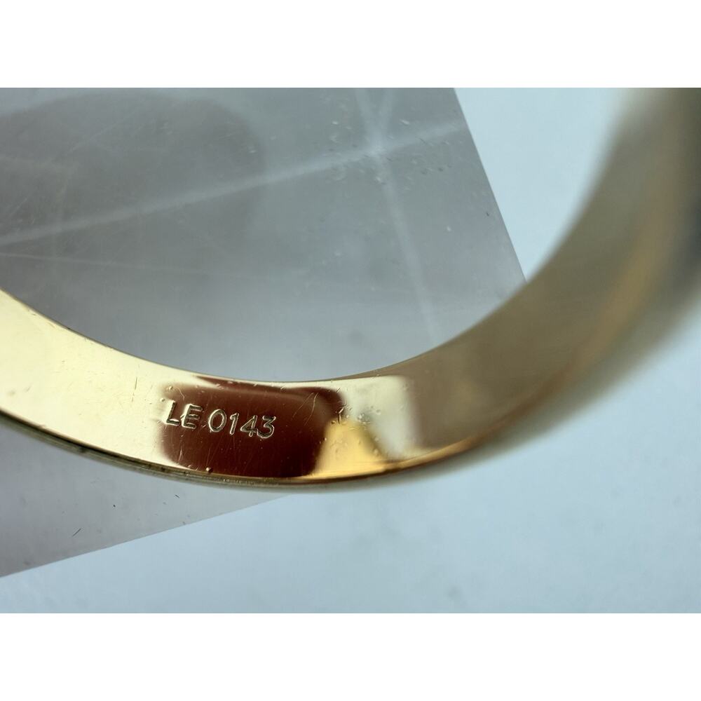 Louis Vuitton Love Letters Flower Ring in Gold-Tone Metal Size 6.25 - Picture 8 of 9